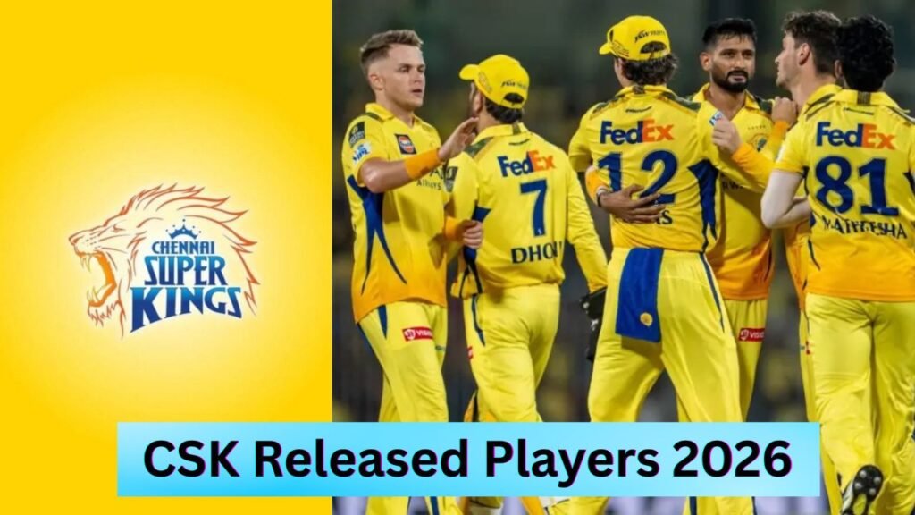 CSK Released Players 2026