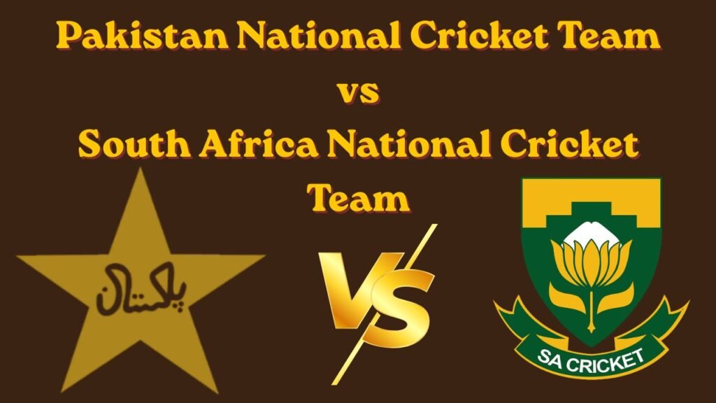 Pakistan National Cricket Team vs South Africa National Cricket Team Timeline