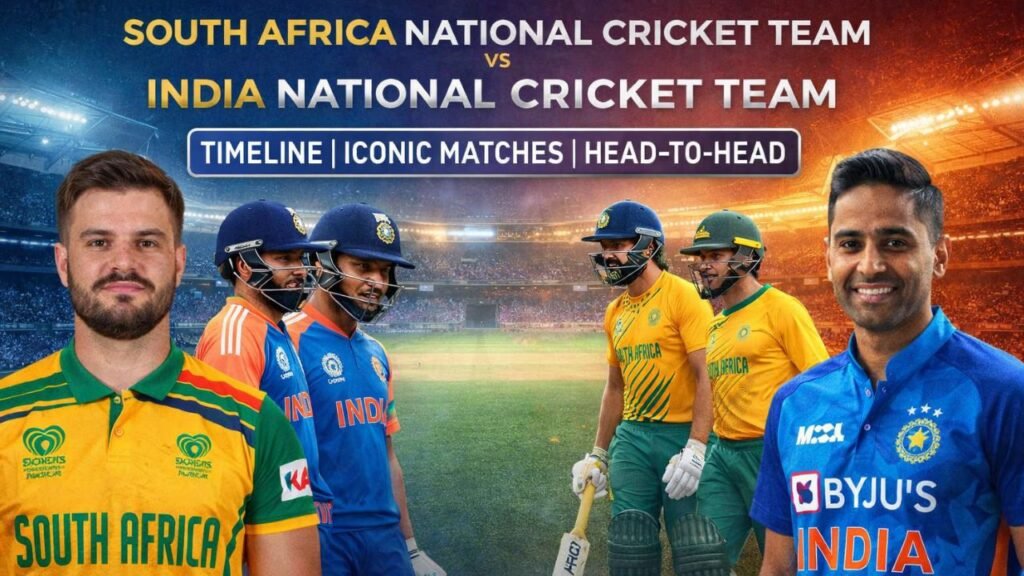 South Africa National Cricket Team vs India National Cricket Team Timeline
