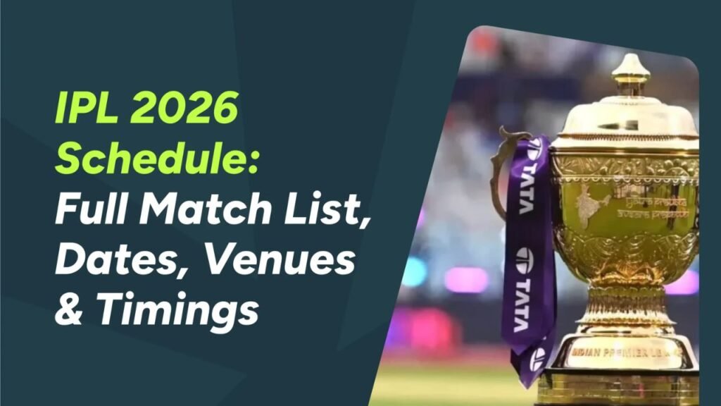 IPL 2026 Schedule Announced